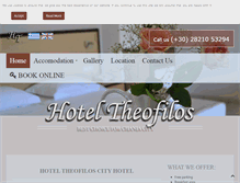 Tablet Screenshot of hoteltheofilos.gr